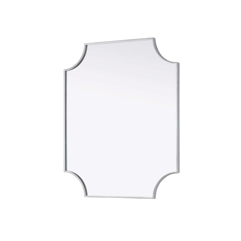 Elegant Kitchen and Bath Notched Metal Mirror 30X36