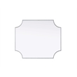 Elegant Kitchen and Bath Notched Metal Mirror 30X36