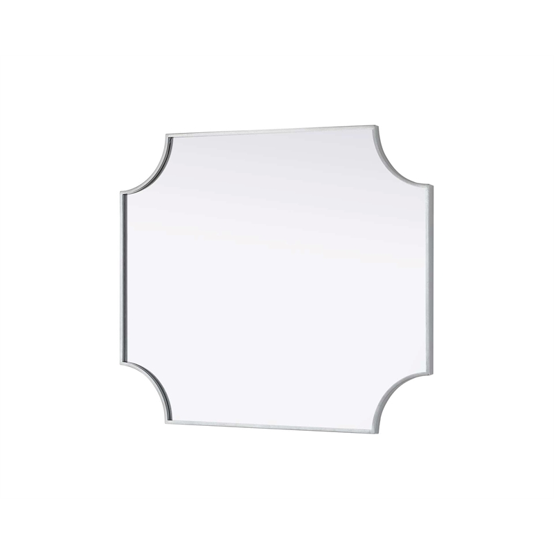 Elegant Kitchen and Bath Notched Metal Mirror 30X36