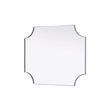 Elegant Kitchen and Bath Notched Metal Mirror 30X36