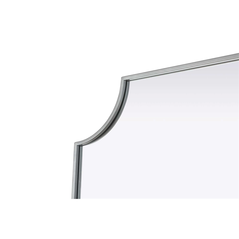 Elegant Kitchen and Bath Notched Metal Mirror 30X36