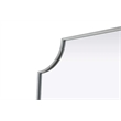Elegant Kitchen and Bath Notched Metal Mirror 30X36