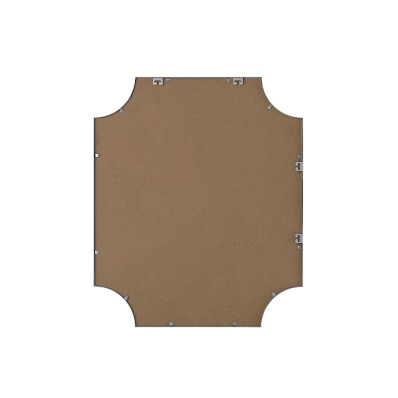 Elegant Kitchen and Bath Notched Metal Mirror 30X36