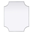 Elegant Kitchen and Bath Notched Metal Mirror 30X36