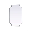 Elegant Kitchen and Bath Notched Metal Mirror 30X42