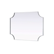 Elegant Kitchen and Bath Notched Metal Mirror 30X42