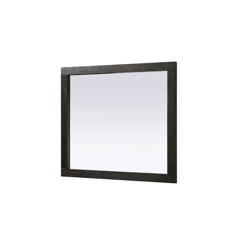Elegant Kitchen and Bath Noah Rectangle Wood Mirror 30 X 36 in Chocolate Oak