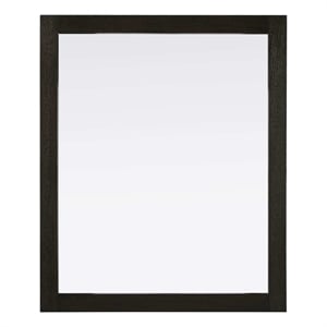 Elegant Kitchen and Bath Noah Rectangle Wood Mirror 30 X 36 in Chocolate Oak