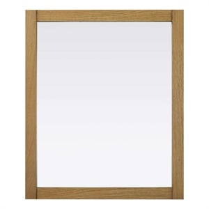 Elegant Kitchen and Bath Noah Rectangle Wood Mirror 30 X 36 in Honey Teak