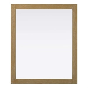 Elegant Kitchen and Bath Noah Rectangle Wood Mirror 30 X 36 in Linen Oak