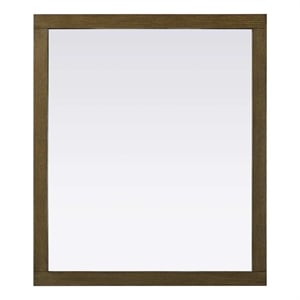 Elegant Kitchen and Bath Noah Rectangle Wood Mirror 42 X 36 in Hazel Oak