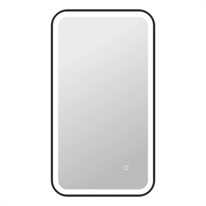 Elegant Kitchen and Bath 36&quot Rectangle Led Front & Backlit Wall Mirror in Black