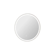 Elegant Kitchen and Bath 28 Round Led Front and Backlit Wall Mirror in Silver