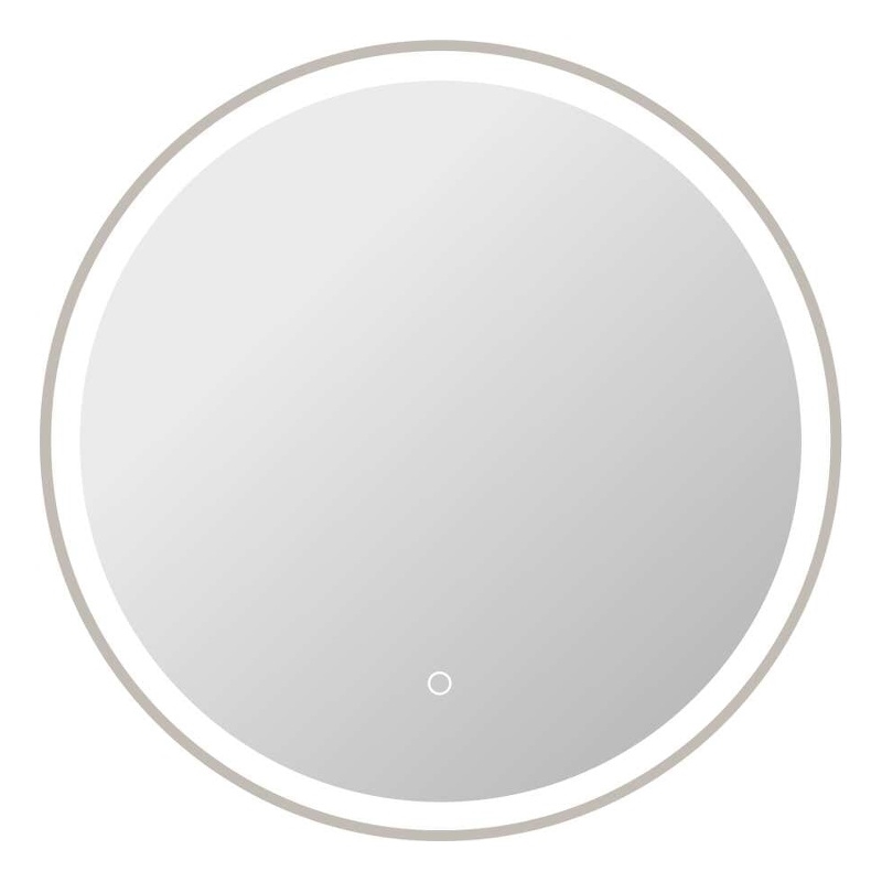Elegant Kitchen and Bath 28 Round Led Front and Backlit Wall Mirror in Silver