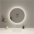 Elegant Kitchen and Bath 32 Round Led Front and Backlit Wall Mirror in Silver