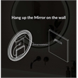 Elegant Kitchen and Bath 32 Round Led Front and Backlit Wall Mirror in Silver