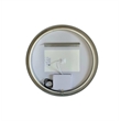Elegant Kitchen and Bath 32 Round Led Front and Backlit Wall Mirror in Silver