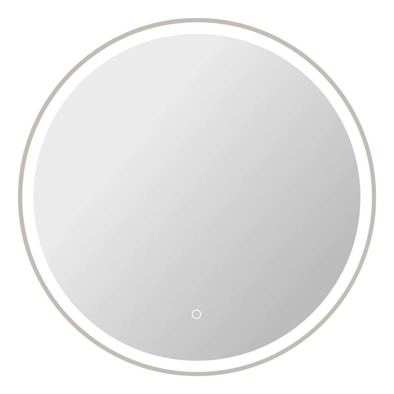 Elegant Kitchen and Bath 32 Round Led Front and Backlit Wall Mirror in Silver