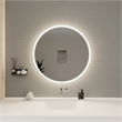 Elegant Kitchen and Bath 36 Round Led Front and Backlit Wall Mirror in Silver