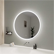 Elegant Kitchen and Bath 36 Round Led Front and Backlit Wall Mirror in Silver