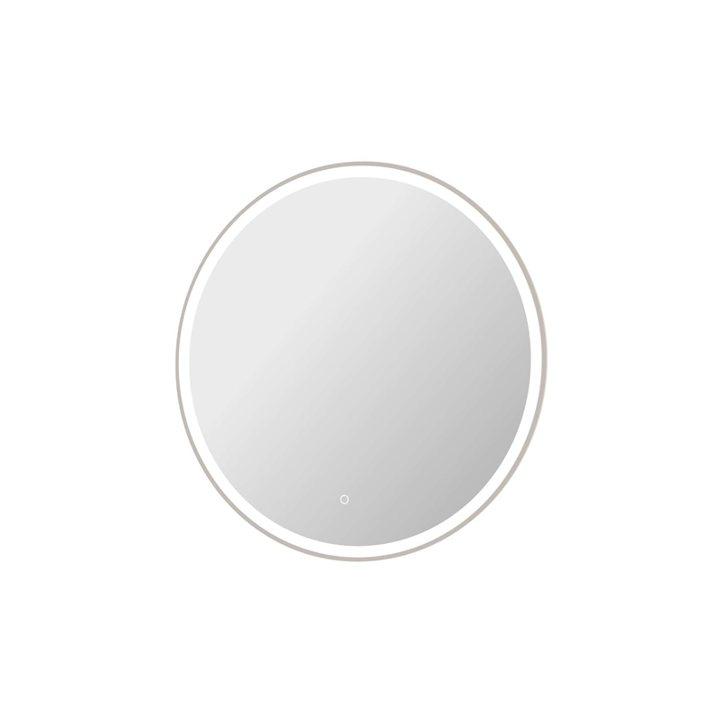 Elegant Kitchen and Bath 36 Round Led Front and Backlit Wall Mirror in Silver