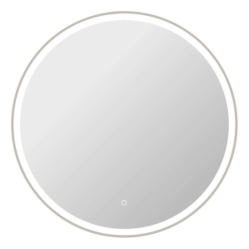 Elegant Kitchen and Bath 36 Round Led Front and Backlit Wall Mirror in Silver