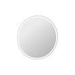 Elegant Kitchen and Bath 39 Round Led Front and Backlit Wall Mirror in Silver