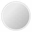 Elegant Kitchen and Bath 39 Round Led Front and Backlit Wall Mirror in Silver