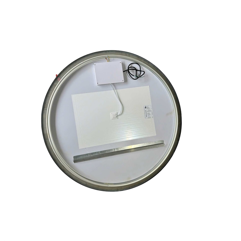 Elegant Kitchen and Bath 42 Round Led Front and Backlit Wall Mirror in Black
