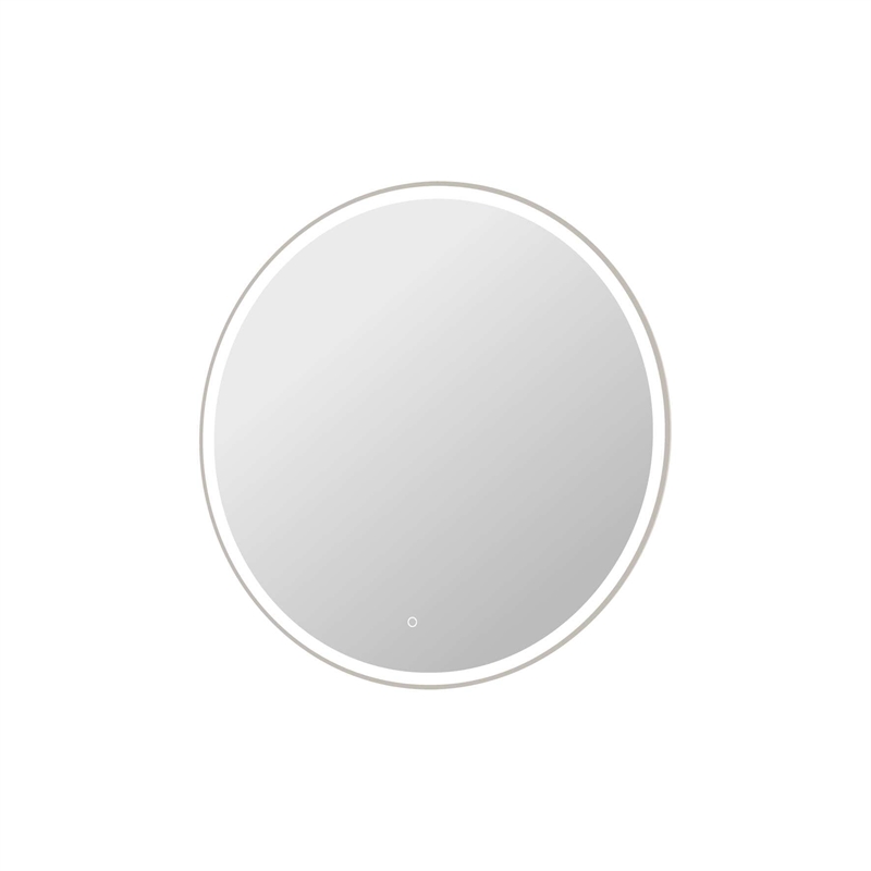 Elegant Kitchen and Bath 42 Round Led Front and Backlit Wall Mirror in Silver