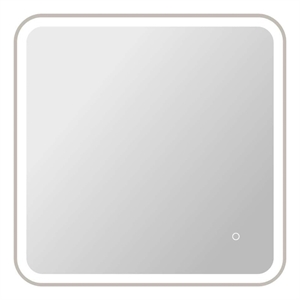 Elegant Kitchen and Bath 30&quot Rectangle Led Front & Backlit Wall Mirror in Silver