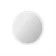 Elegant Kitchen and Bath 45 Round Led Front and Backlit Wall Mirror in Silver