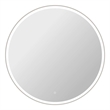 Elegant Kitchen and Bath 45 Round Led Front and Backlit Wall Mirror in Silver