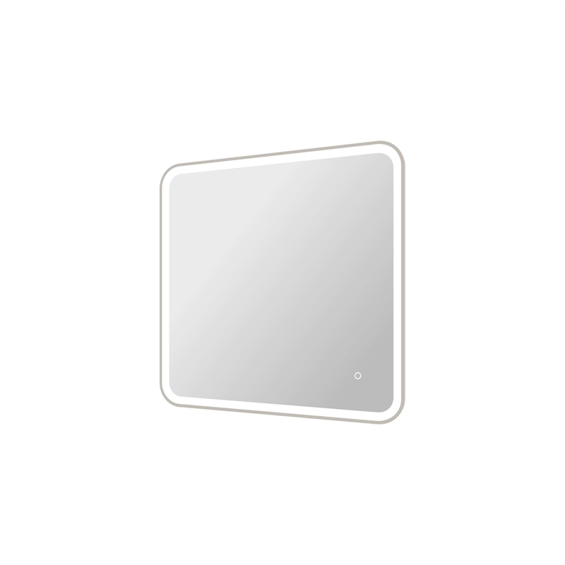 Elegant Kitchen and Bath 33 Round Led Front and Backlit Wall Mirror in Silver