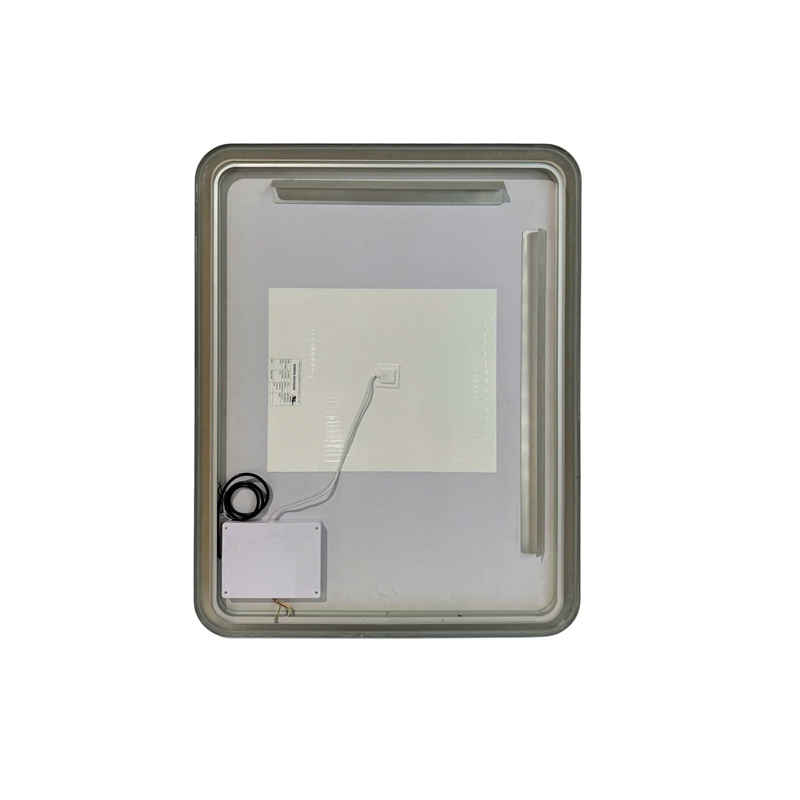 Elegant Kitchen and Bath 42 Round Led Front and Backlit Wall Mirror in Silver