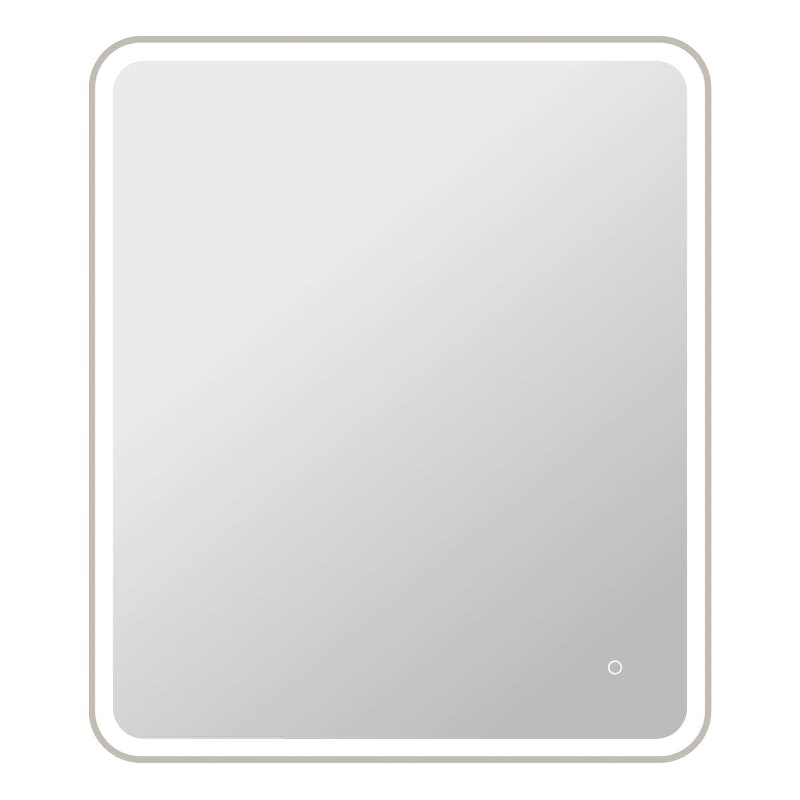 Elegant Kitchen and Bath 42 Round Led Front and Backlit Wall Mirror in Silver