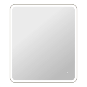 Elegant Kitchen and Bath 42 Round Led Front and Backlit Wall Mirror in Silver