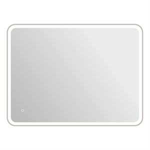 Elegant Kitchen and Bath 48 Round Led Front and Backlit Wall Mirror in Silver