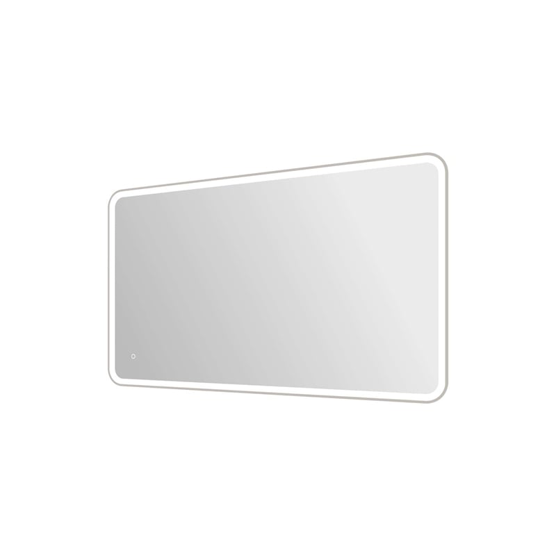 Elegant Kitchen and Bath 60 Round Led Front and Backlit Wall Mirror in Silver