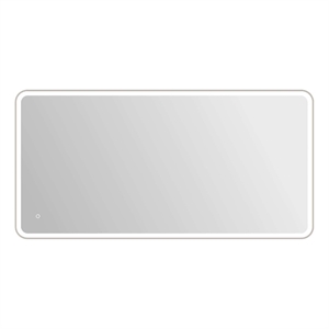 Elegant Kitchen and Bath 72 Round Led Front and Backlit Wall Mirror in Silver
