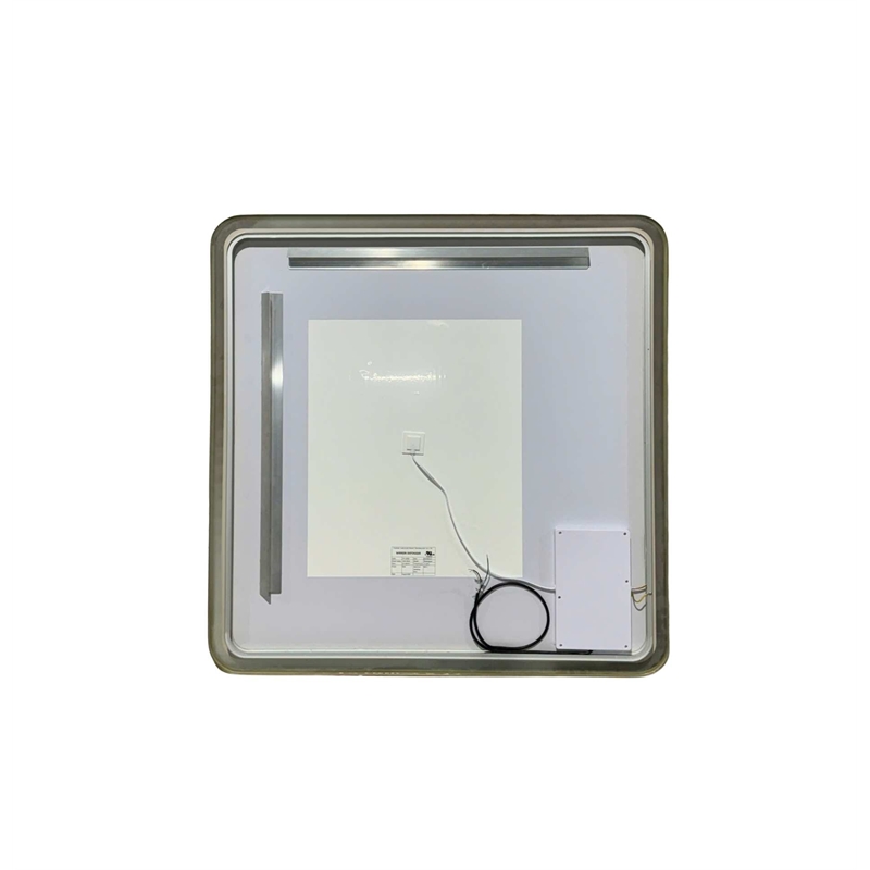 Elegant Kitchen and Bath 42 Round Led Front & Backlit Wall Mirror in Satin Gold