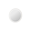 Elegant Kitchen and Bath 24 Round Led Front and Backlit Wall Mirror in Silver
