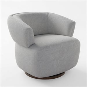 32&quot Swivel Barrel Accent Chair - Fully Assembled 360-Degree Oversized Club