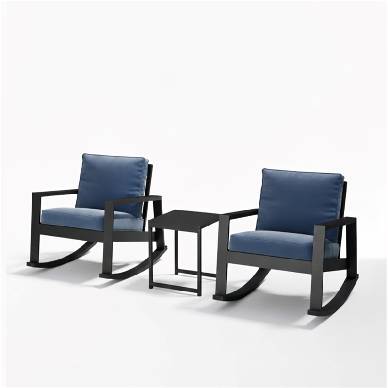 3-Piece Aluminum Outdoor Rocking Bistro - 38