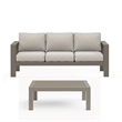 2 Pieces Outdoor Patio Set - All-Weather 75
