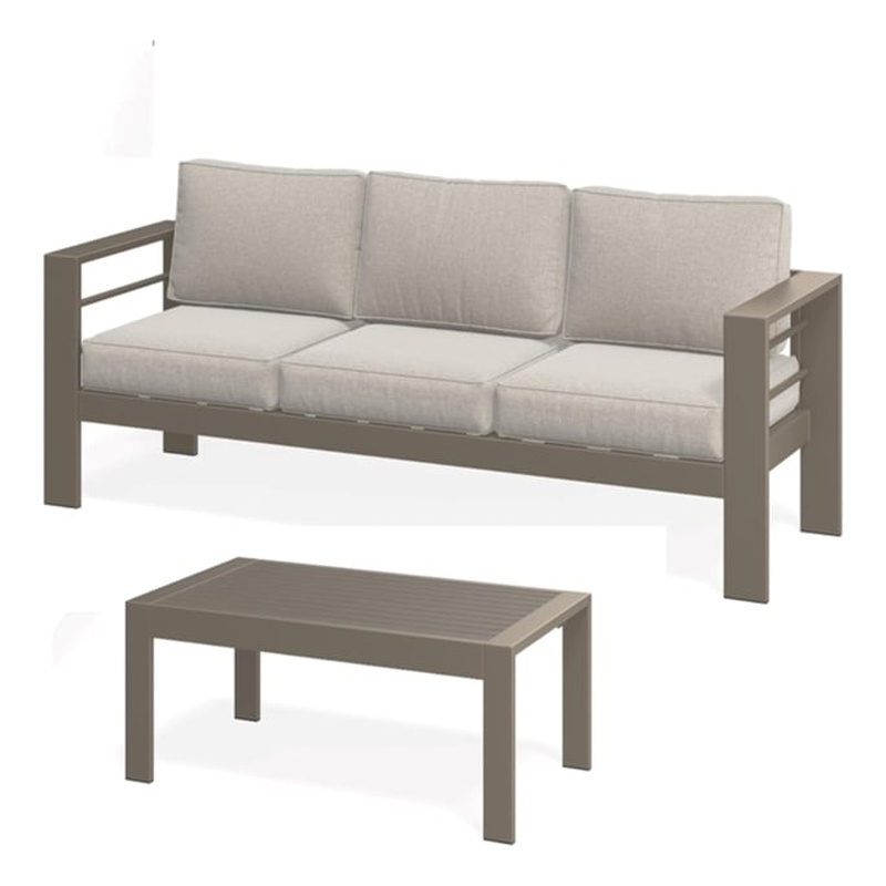 2 Pieces Outdoor Patio Set - All-Weather 75