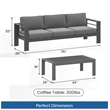 2 Pieces Outdoor Patio Set - All-Weather 75