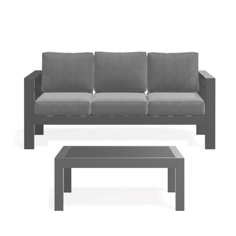 2 Pieces Outdoor Patio Set - All-Weather 75