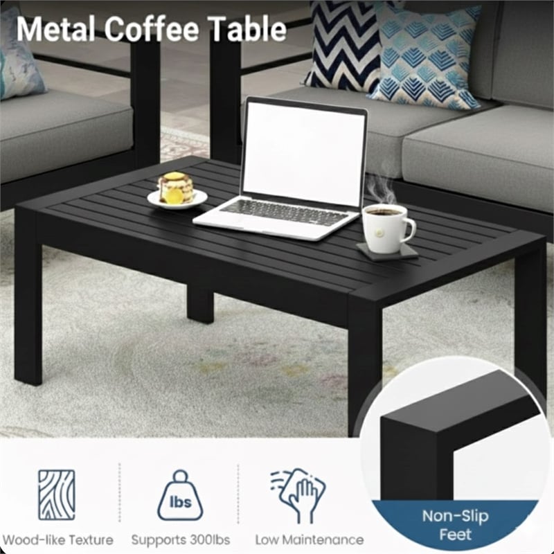 2 Pieces Outdoor Patio Set - All-Weather 75