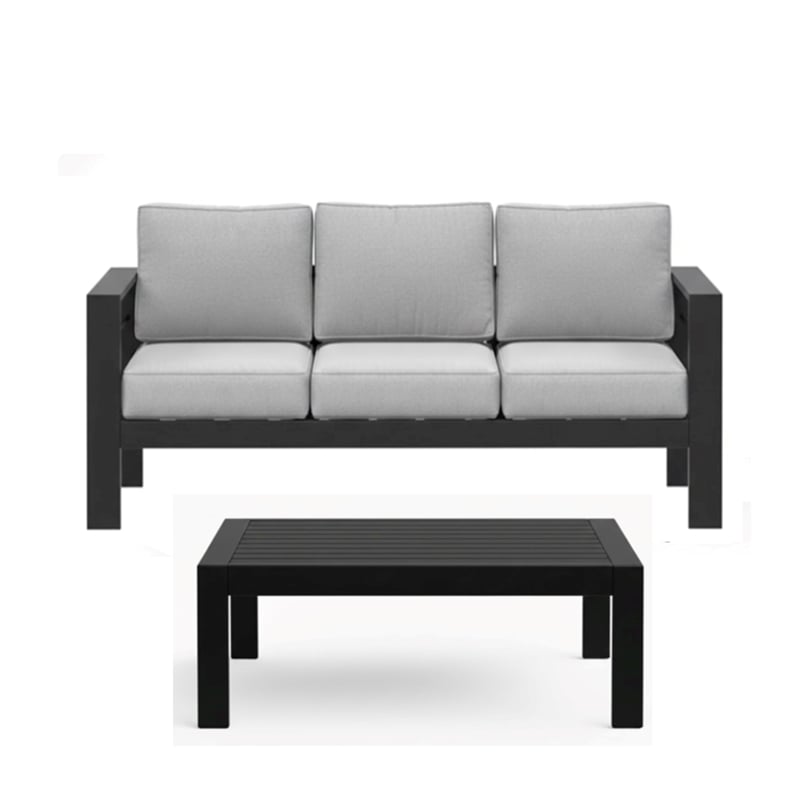 2 Pieces Outdoor Patio Set - All-Weather 75